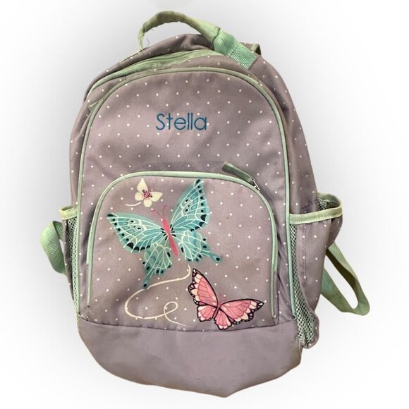 Butterfly Design Light-Up Backpack With Personalized Name "Stella" - Well Used - Picture 9 of 16